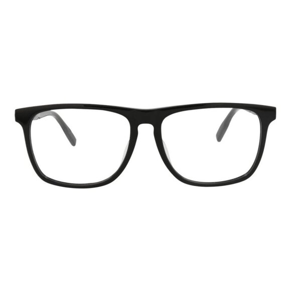 Montblanc Mens Square/Rectangle Black Black Transparent Fashion Designer Eyewear - Picture 1 of 4